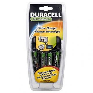Duracell Rechargeable Value Charger with Batteries   TVs & Electronics