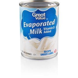 Great Value Evaporated Milk, 12 Oz