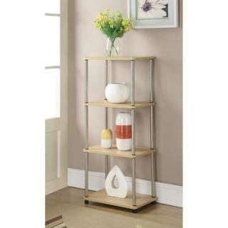 Convenience Concepts Designs2Go Open 4 Shelf Bookcase Tower, Multiple Finishes