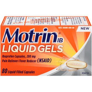 Motrin Motrin® Pain Reliever/Fever Reducer Liquid Gels IB 80 CT BOX