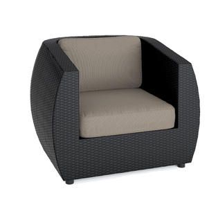 CorLiving Seattle Patio Chair in Textured Black Weave