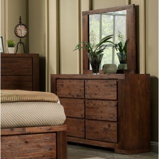 Pierre 6 Drawer Dresser with Mirror by Alpine Furniture