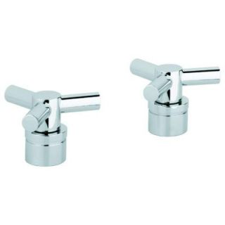 GROHE Pair of Atrio Cross Handles in StarLight Chrome for Kitchen and Bath Faucets 18 026 000