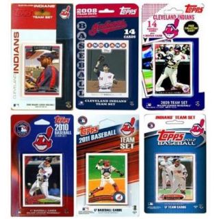 C & I Collectables INDIANS612TS MLB Cleveland Indians 6 Different Licensed Trading Card Team Sets