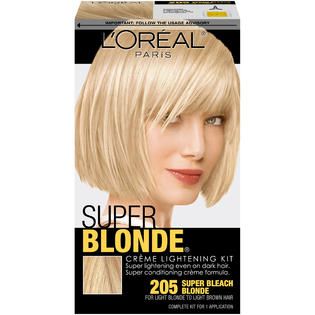 Oreal 205 Super Bleach Blonde Creme Lightening Kit 1 KT BOX
