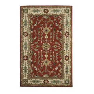 Home Decorators Collection Tilton Red 5 ft. 3 in. x 8 ft. 3 in. Area Rug 1890220110