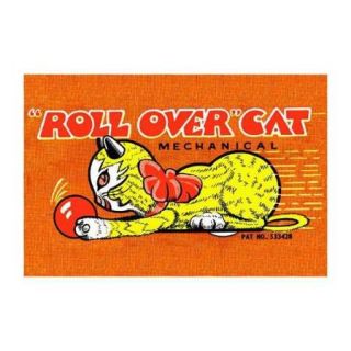 Roll Over Cat Print (Canvas 12x18)