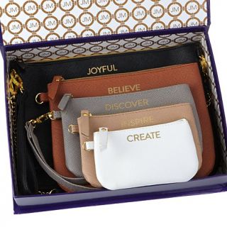 JOY Luxe 5 piece Zippered Pouch Set with Gift Box   7818874
