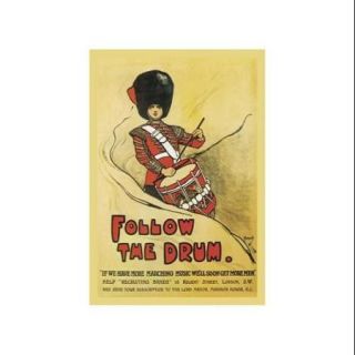 Follow The Drum Print (Unframed Paper Poster Giclee 20x29)