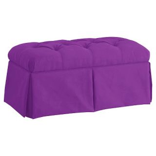 Skyline Skirted Storage Bench   Premier Hot Purple