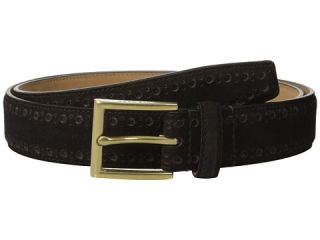 Cole Haan 32mm Feather Edge Stitched Strap with Perforated Detail Java