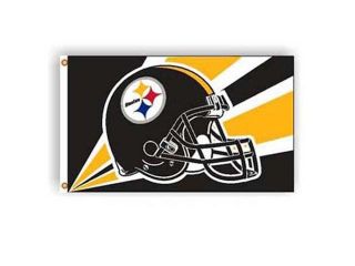 Pittsburgh Steelers NFL Helmet Design 3'x5' Banner Flag