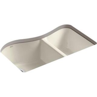 Kohler Lawnfield Undercounter Cast Iron 33 x 22 x 9.625 4 hole Kitchen