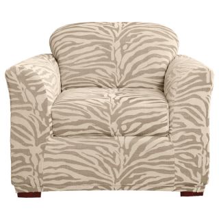 Sure Fit Stretch Zebra Two piece Chair Slipcover   Shopping