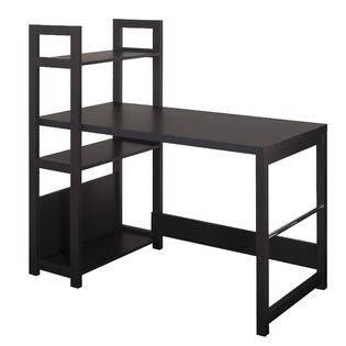 CorLiving Folio Black Espresso Bookshelf Styled Desk   Home