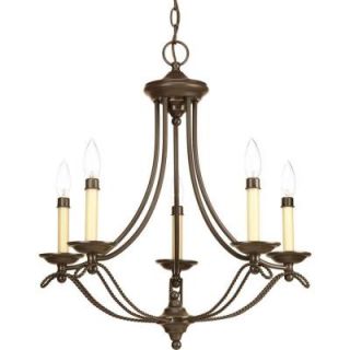 Progress Lighting Avalon Collection 5 Light Antique Bronze Chandelier P4057 20