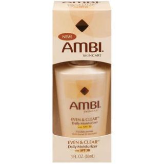 Ambi Skin Care Even And Clear Daily Spf 30 Moisturizer   3 Oz