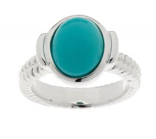 Sleeping Beauty Turquoise Rope Design Sterling Ring —