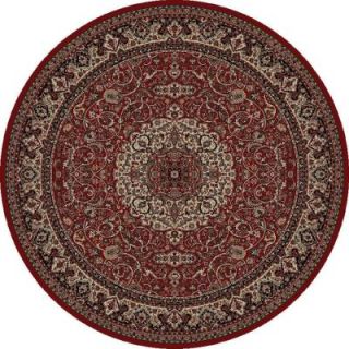 Concord Global Trading Persian Classics Isfahan Red 7 ft. 10 in. Round Area Rug 20309