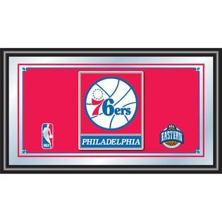 NBA Philadelphia 76ers NBA Framed Logo Mirror   Fitness & Sports