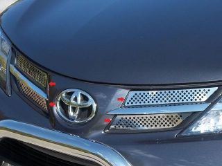 2013 2014 Toyota Rav4 4pc. Luxury FX Chrome Grille Insert