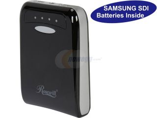 Rosewill Powerbank RCBR 13020 BK   Black, 11,200 mAh External Backup Battery Charger for Smartphone, iPhone, iPad, & iPod