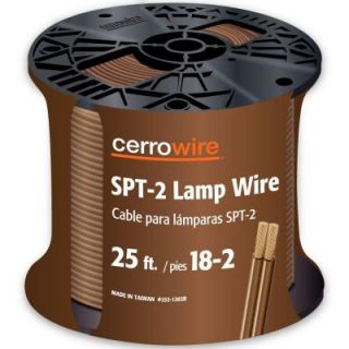 Cerrowire 25 ft. 18/2 Brown Stranded Lamp Cord 252 1008AR
