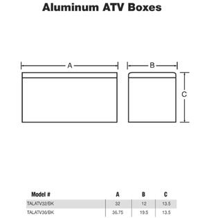 Tradesman  TALATV36 36 Inch Aluminum ATV Storage Box, Diamond Plated