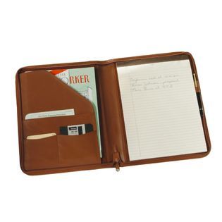 Royce Leather Zip Around Writing Padfolio   Office Supplies