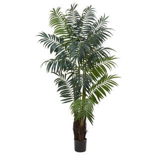 Nearly Natural 7.5’ Bulb Areca Palm Tree   Home   Home Decor