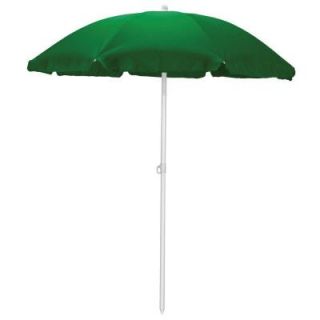 Picnic Time 5.5 ft. Beach Patio Umbrella in Hunter Green 822 00 121 000 0