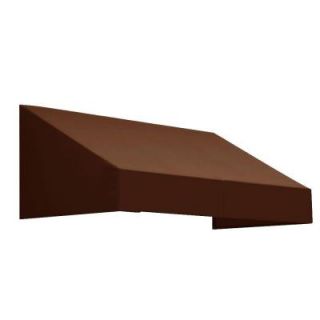 AWNTECH 10.375 ft. New Yorker Window/Entry Awning (24 in. H x 42 in. D) in Brown EN2442 10BRN