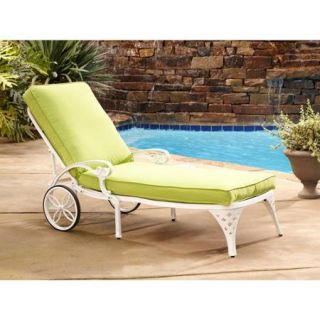 Home Styles Biscayne Outdoor Chaise Lounge Chair with Cushion