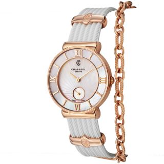 Charriol Womens ST30PI.174.010 St Tropez Mother of Pearl Dial White