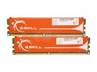 G.SKILL 8GB (2 x 4GB) 240 Pin DDR2 SDRAM DDR2 800 (PC2 6400) Dual Channel Kit Desktop Memory Model F2 6400CL6D 8GBMQ