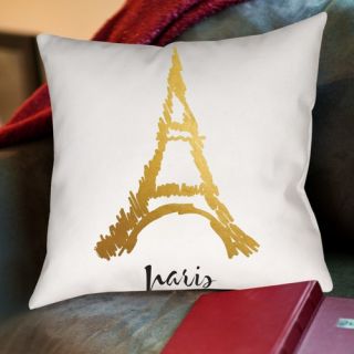 City of Light Cotton Throw Pillow by Americanflat