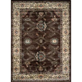 Home Dynamix Sapphire Brown 5 ft. 2 in. x 7 ft. 2 in. Area Rug 2 HD1006 500