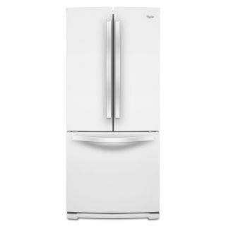Whirlpool 19.7 cu ft French Door Refrigerator with Single Ice Maker (White)