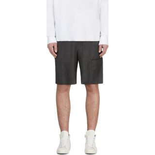 Anderson Grey Wool Bermuda Shorts