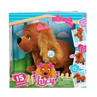 Just Play Club Petz Interactive Plush  Lucy Dog   Toys & Games   Dolls