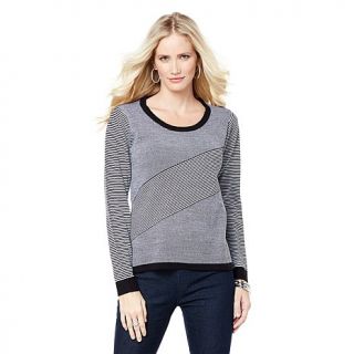 Antthony "Krystal" Striped Sweater Tee   7872763
