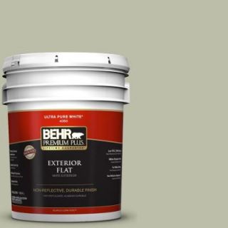 BEHR Premium Plus 5 gal. #S380 3 Urban Nature Flat Exterior Paint 440005