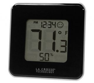 La Crosse Technology 302 604B Black Thermometer& Hygrometer   H356348 —