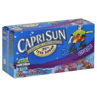Capri Sun All Natural Juice Drink Blend, Grape, 10   6.75 fl oz (200
