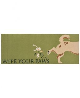 Liora Manne Front Porch Indoor/Outdoor Wipe Your Paws Green 23 x 6