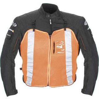 Joe Rocket Recon Military Spec Textile Jacket Black/Orange SM