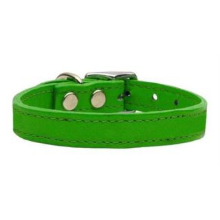 Mirage Pet Products 83 25 20 EG Plain Leather Collars Emerald Green 20