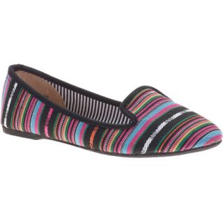 Women's Tribal Pattern Canvas Slip On Loafers