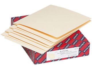 Smead 24210 Heavyweight Folders, Straight Two Ply End Tab, Letter, Manila, 50/Box