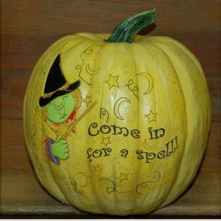 Craft Tex Come In And Sit A Spell Squash Pumpkin